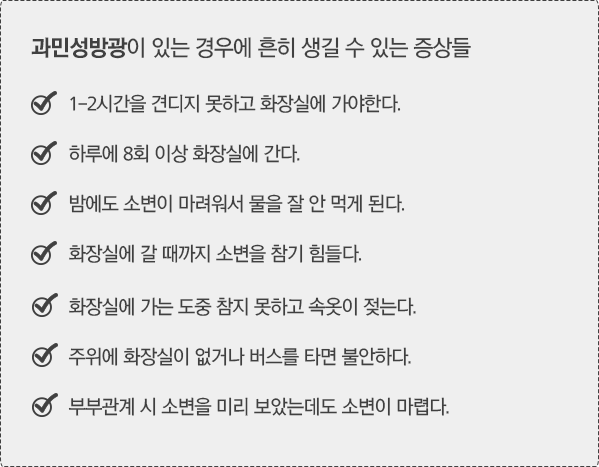 과민성방광의 증상 이미지